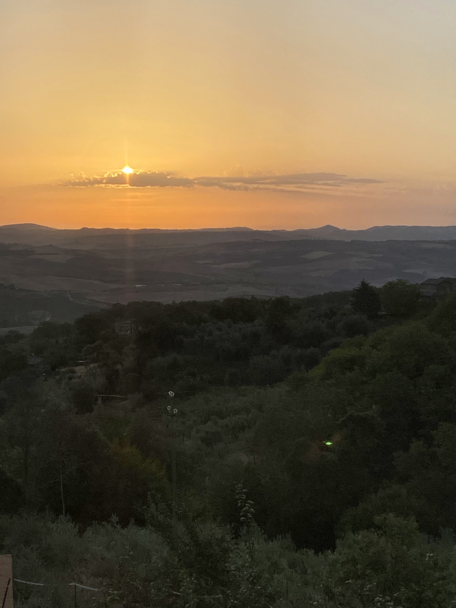Sunrise from Montalcino